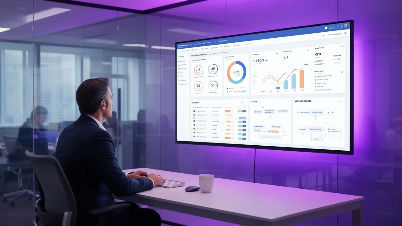 WCN Portal Dashboard showing analytics and workflow management